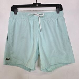 Lacoste drawstring Board shorts